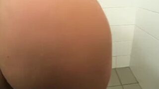 PublicAgent Sexy Clair fucking me in the restaurant toilets